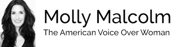 The American Voice Over Woman | Female Voiceover Artist Logo